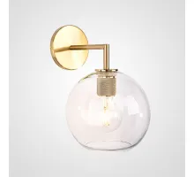 Бра RH Utilitaire Globe Shade Single Sconce Brass