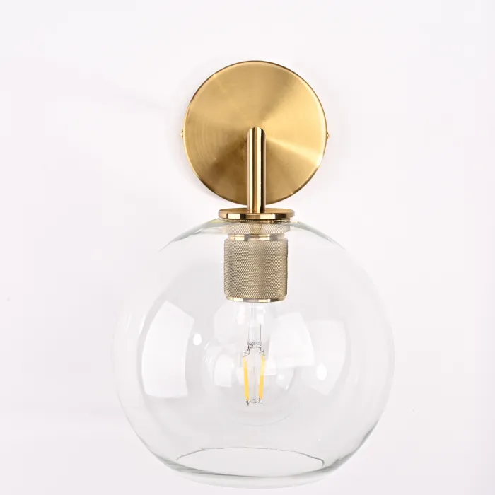 Бра RH Utilitaire Globe Shade Single Sconce Brass от ImperiumLoft