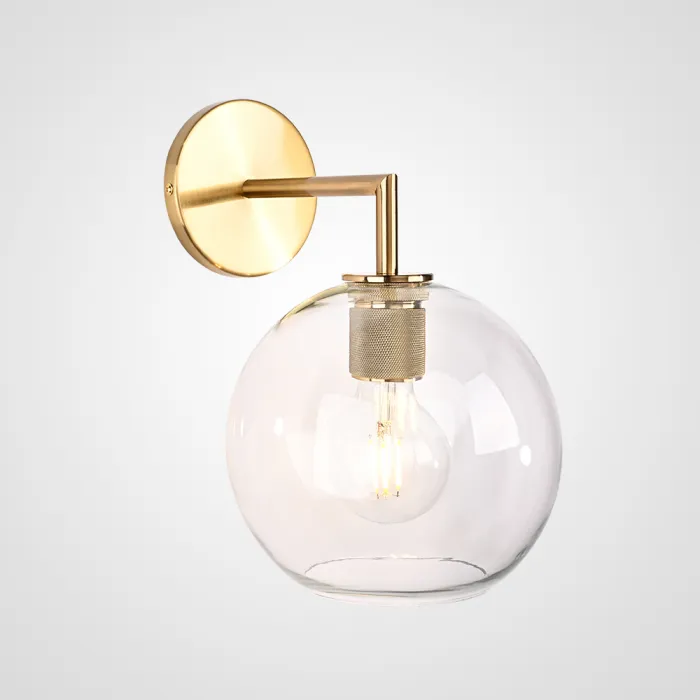 Бра RH Utilitaire Globe Shade Single Sconce Brass от ImperiumLoft