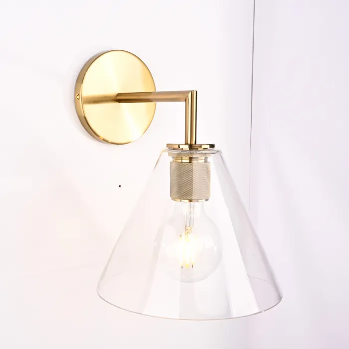 Бра RH Utilitaire Funnel Shade Single Sconce Brass от ImperiumLoft