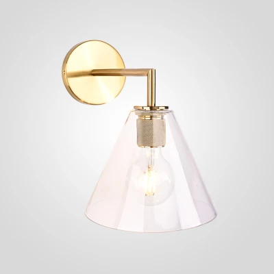 Бра RH Utilitaire Funnel Shade Single Sconce Brass