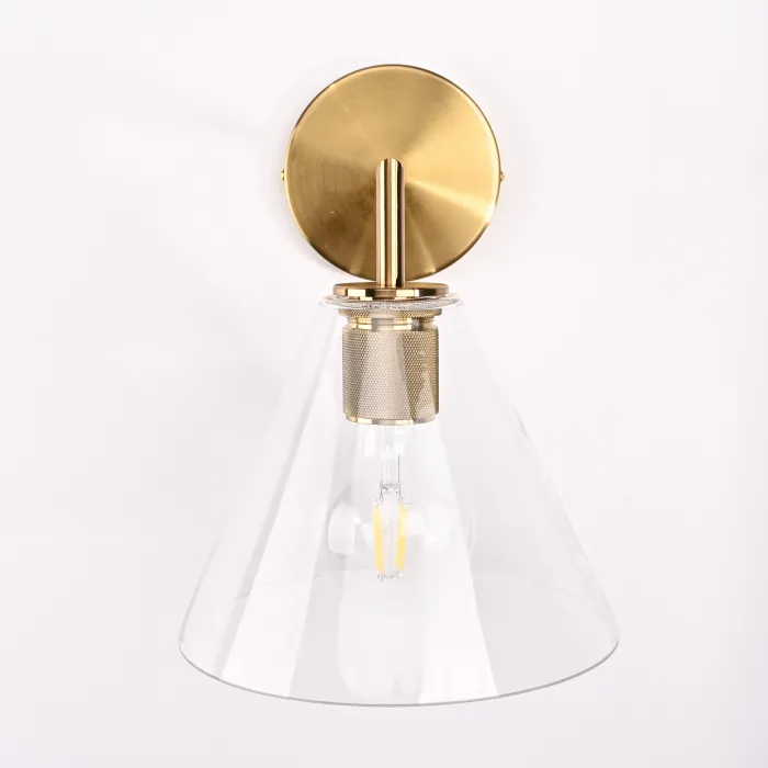 Бра RH Utilitaire Funnel Shade Single Sconce Brass от ImperiumLoft