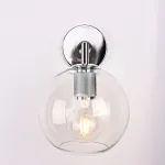 Бра RH Utilitaire Globe Shade Single Sconce Silver от ImperiumLoft