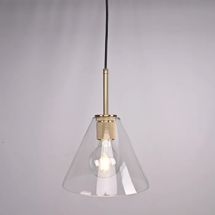 Подвесной светильник RH Utilitaire Funnel Pendant Brass от ImperiumLoft