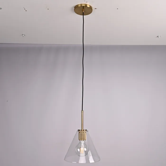 Подвесной светильник RH Utilitaire Funnel Pendant Brass от ImperiumLoft