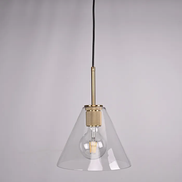 Подвесной светильник RH Utilitaire Funnel Pendant Brass от ImperiumLoft