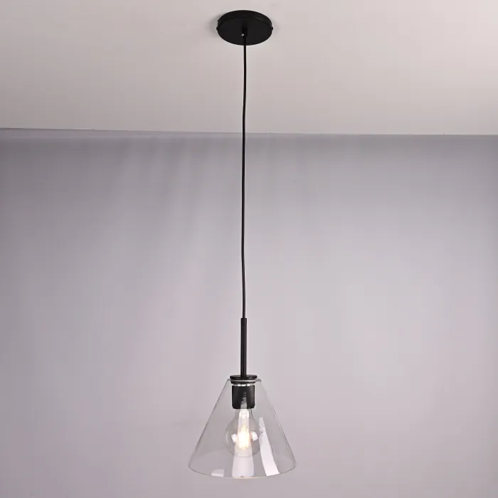 Подвесной светильник RH Utilitaire Funnel Pendant Black от ImperiumLoft