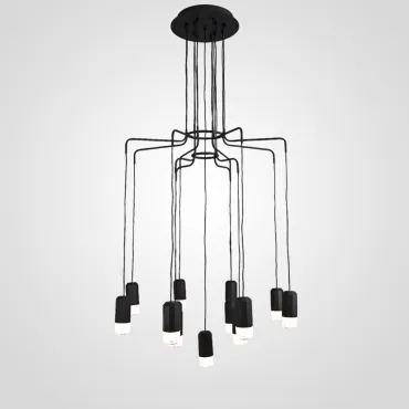 Wireflow LED Black Suspension lam 13 патронов от ImperiumLoft