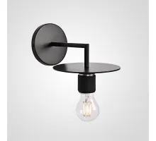 Бра RH Utilitaire Knurled Disk Shade Sconce Black