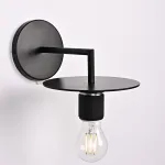 Бра RH Utilitaire Knurled Disk Shade Sconce Black от ImperiumLoft
