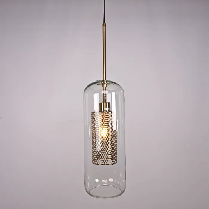 Подвесной светильник CATCH F cylinder brass D15 от ImperiumLoft
