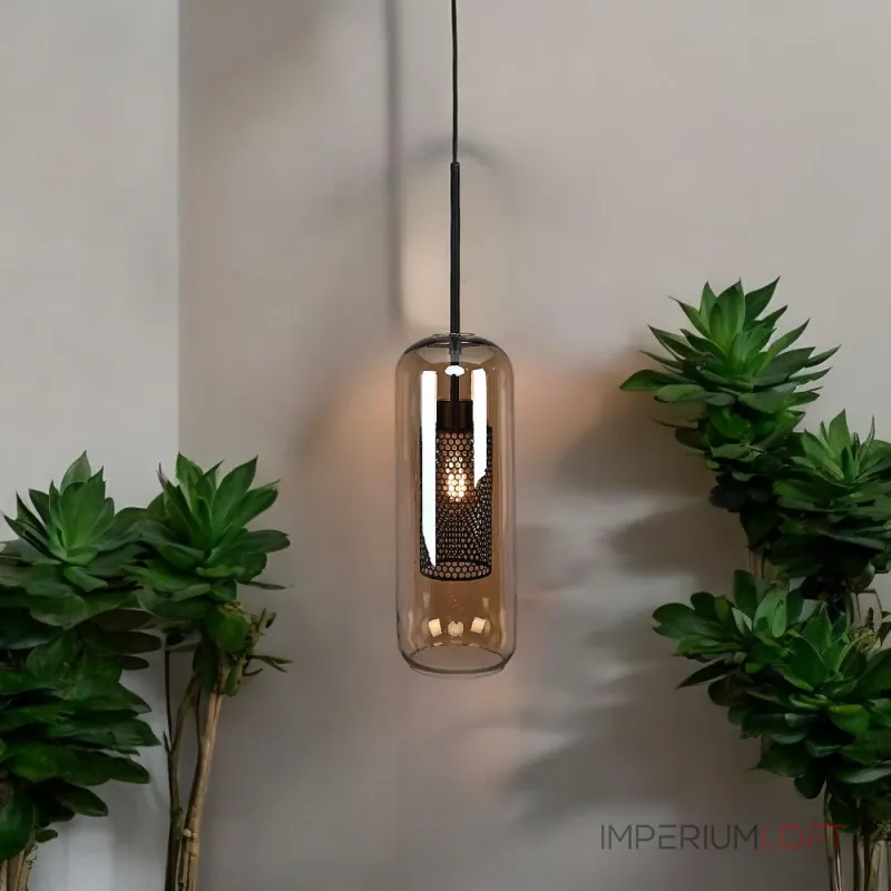 Подвесной светильник CATCH AMBER Cylinder S D12 Подвесной светильник CATCH AMBER Cylinder S D12