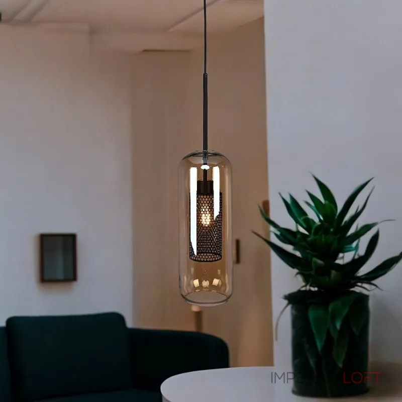 Подвесной светильник CATCH AMBER Cylinder S D12 Подвесной светильник CATCH AMBER Cylinder S D12