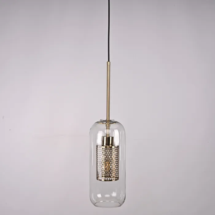 Подвесной светильник CATCH F cylinder brass D12 от ImperiumLoft