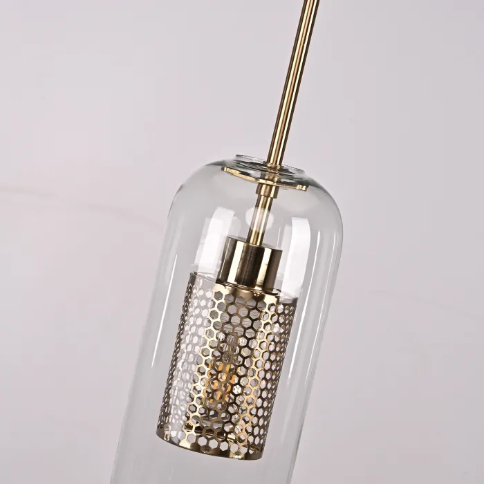 Подвесной светильник CATCH F cylinder brass D12 от ImperiumLoft