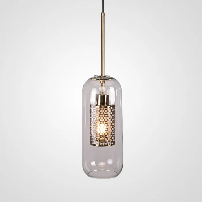 Подвесной светильник CATCH F cylinder brass D12 от ImperiumLoft