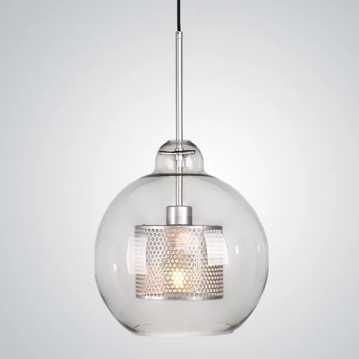Подвесной светильник CATCH F pear silver D30 от ImperiumLoft