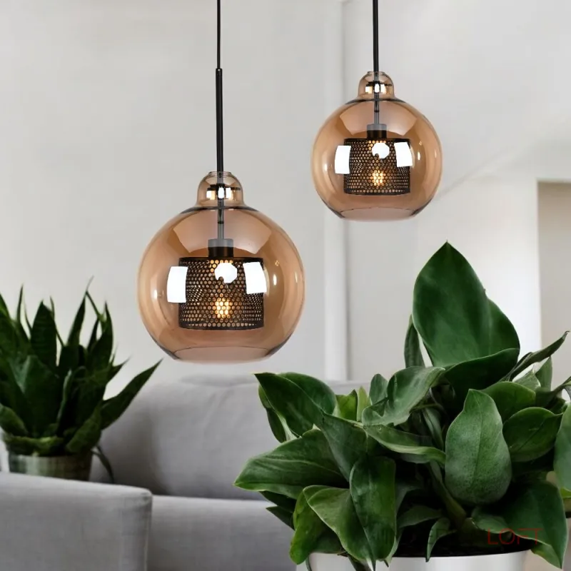 Подвесной светильник CATCH AMBER Pear L D30 Подвесной светильник CATCH AMBER Pear L D30