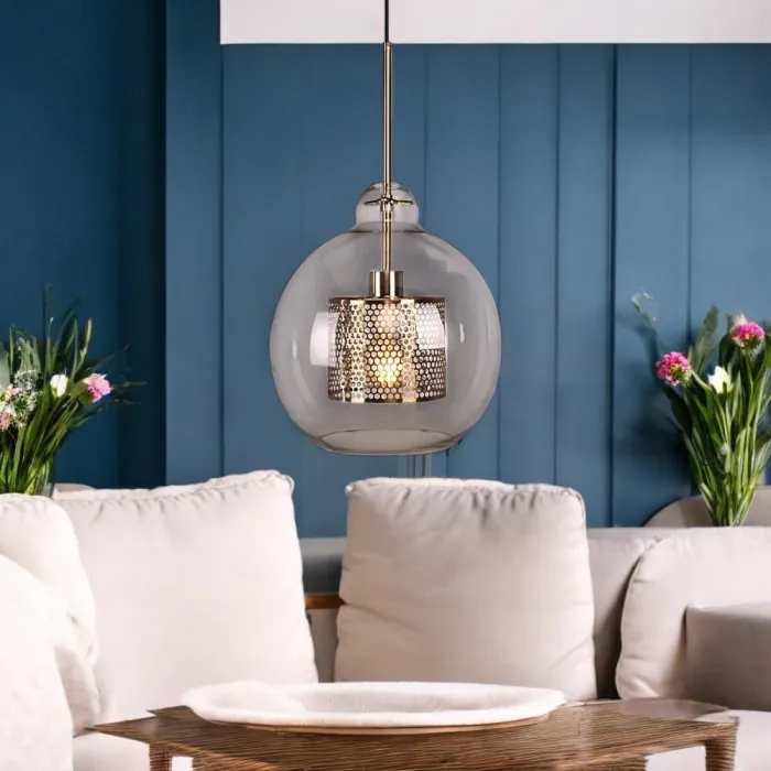 Подвесной светильник CATCH F pear brass D30 от ImperiumLoft