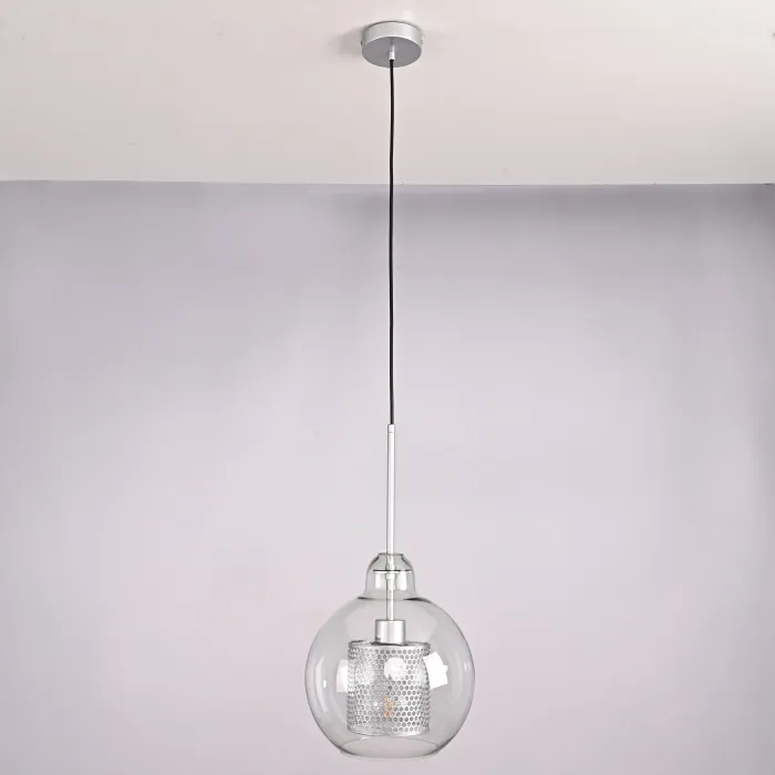 Подвесной светильник CATCH F pear silver D25 от ImperiumLoft