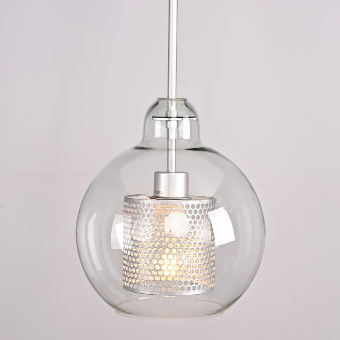 Подвесной светильник CATCH F pear silver D25 от ImperiumLoft