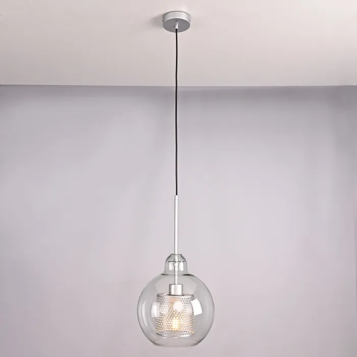 Подвесной светильник CATCH F pear silver D25 от ImperiumLoft