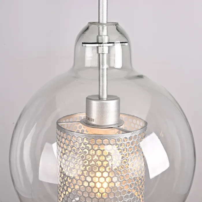 Подвесной светильник CATCH F pear silver D25 от ImperiumLoft