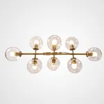 Люстра Staggered Glass Chandelier 8 от ImperiumLoft