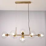 Люстра Staggered Glass Chandelier 8 от ImperiumLoft