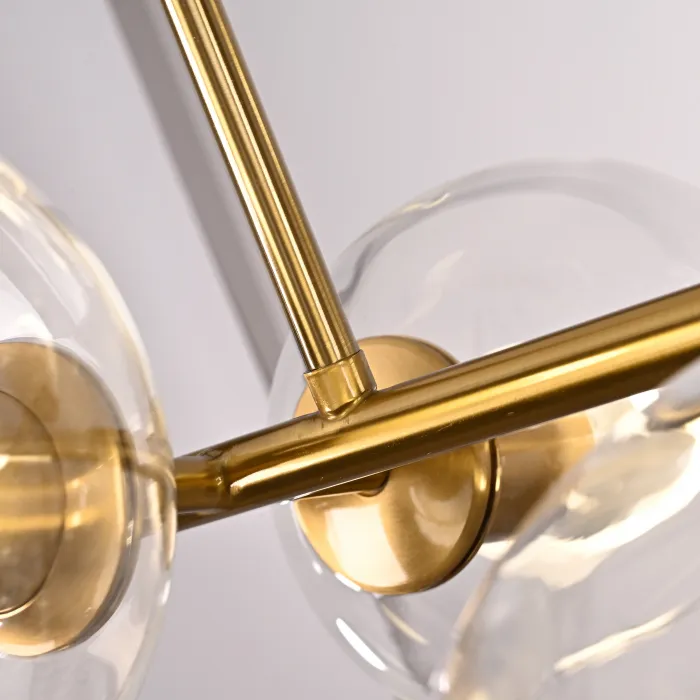 Люстра Staggered Glass Chandelier 8 от ImperiumLoft