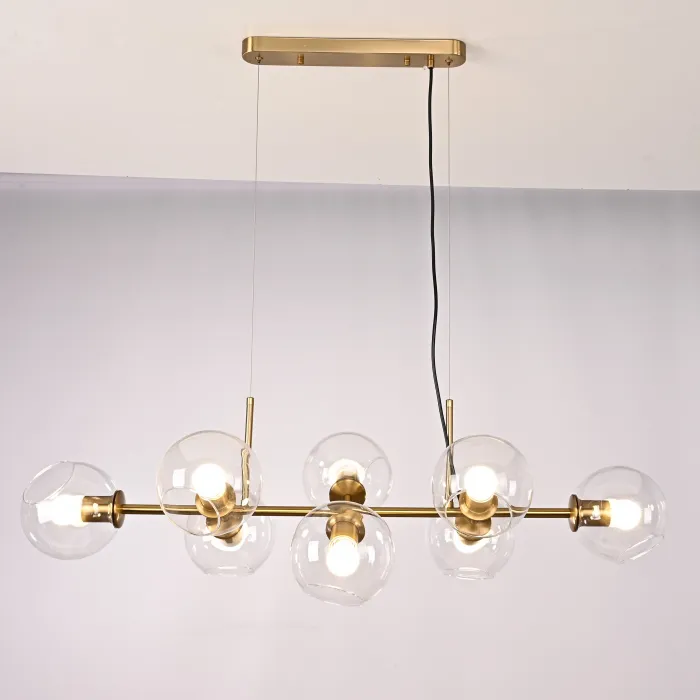 Люстра Staggered Glass Chandelier 8 от ImperiumLoft
