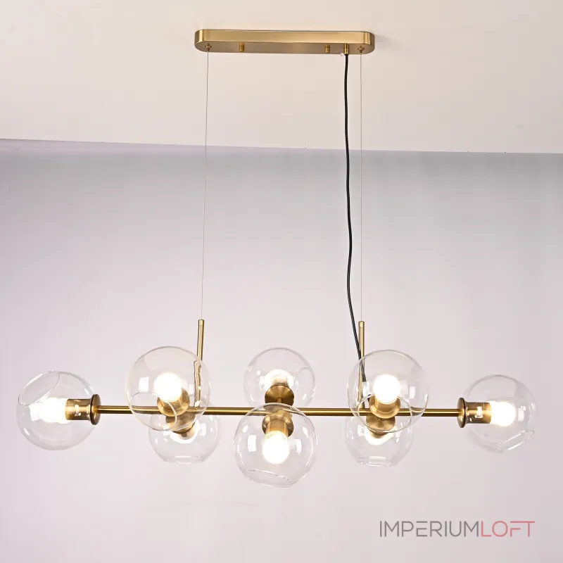 Подвесная люстра Staggered Glass Chandelier 8 Подвесная люстра Staggered Glass Chandelier 8