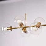 Люстра Staggered Glass Chandelier 8 от ImperiumLoft