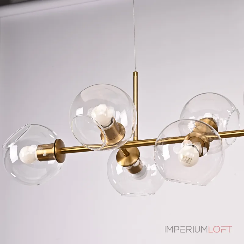 Подвесная люстра Staggered Glass Chandelier 8 Подвесная люстра Staggered Glass Chandelier 8