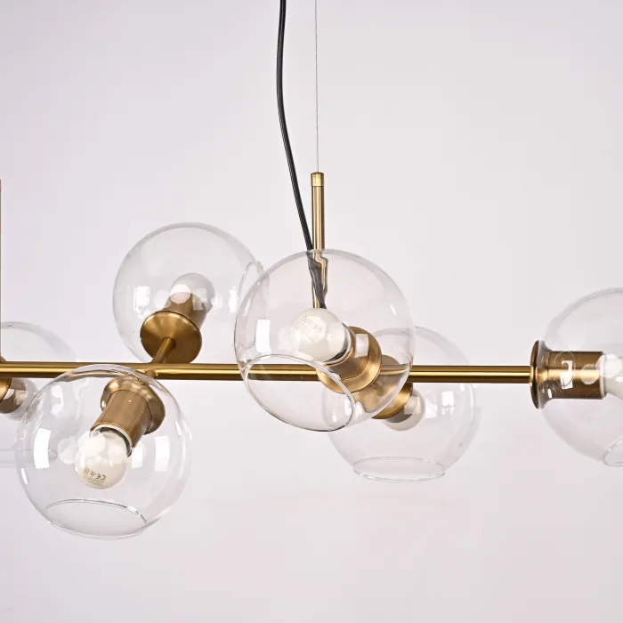 Люстра Staggered Glass Chandelier 8 от ImperiumLoft