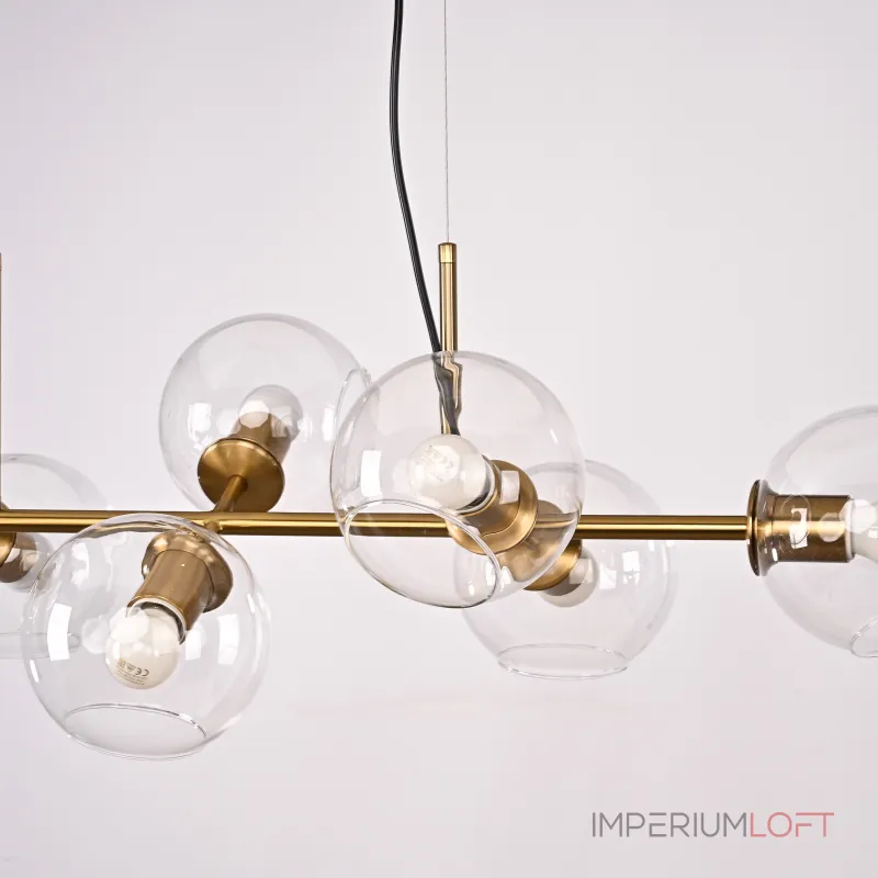 Подвесная люстра Staggered Glass Chandelier 8 Подвесная люстра Staggered Glass Chandelier 8