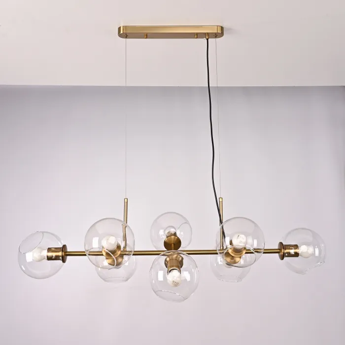 Люстра Staggered Glass Chandelier 8 от ImperiumLoft