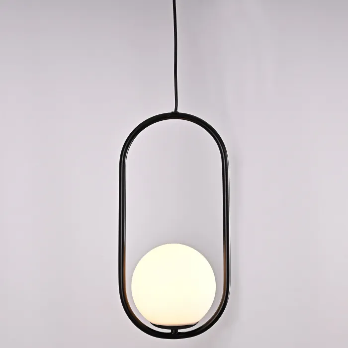 Подвесной светильник Matthew McCormick hoop 40 Black MILA Pendant от ImperiumLoft