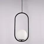 Подвесной светильник Matthew McCormick hoop 40 Black MILA Pendant от ImperiumLoft