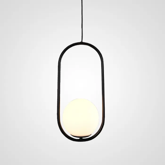 Подвесной светильник Matthew McCormick hoop 40 Black MILA Pendant от ImperiumLoft