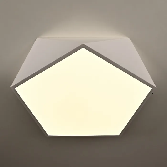 Потолочный светодиодный светильник GEOMETRIC White D40 от ImperiumLoft