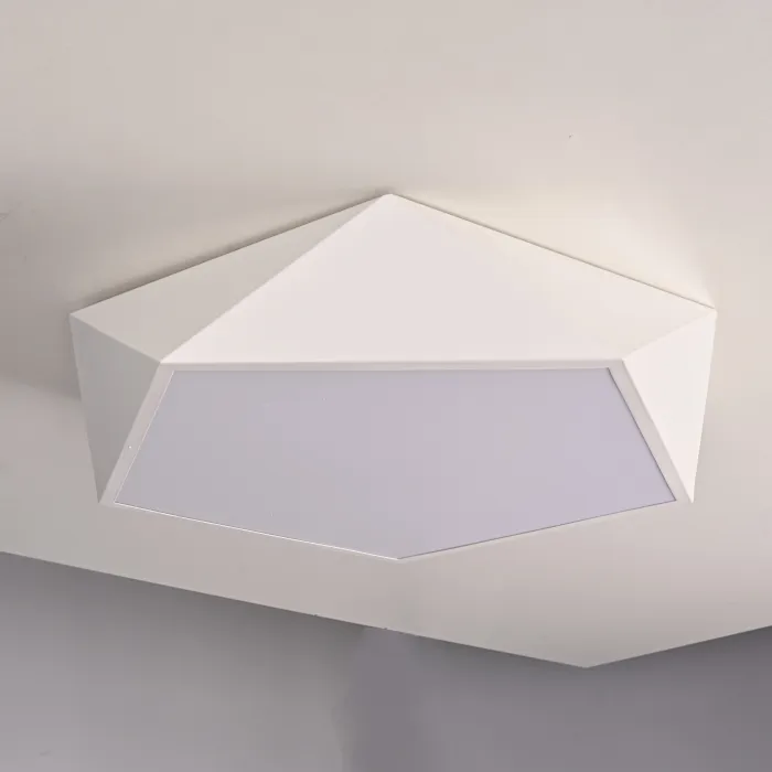 Потолочный светодиодный светильник GEOMETRIC White D40 от ImperiumLoft