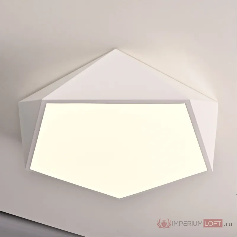 Потолочный светодиодный светильник GEOMETRIC White D40 от ImperiumLoft