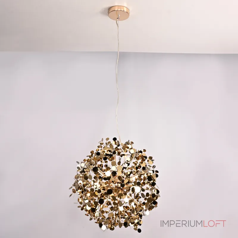 Подвесной светильник Tezani Argent Suspension Pendant lamp 85 gold D50 Подвесной светильник Tezani Argent Suspension Pendant lamp 85 gold D50