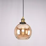 Подвесной светильник Loft Clear Glass Sphere Cloche Дымчатый от ImperiumLoft