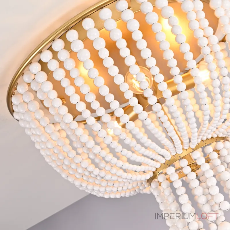 Потолочная люстра JACQUELINE CLEAR FLUSH-MOUNT brass Потолочная люстра JACQUELINE CLEAR FLUSH-MOUNT brass