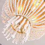 Люстра JACQUELINE CLEAR FLUSH-MOUNT brass от ImperiumLoft