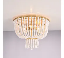 Люстра JACQUELINE CLEAR FLUSH-MOUNT brass