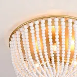 Люстра JACQUELINE CLEAR FLUSH-MOUNT brass от ImperiumLoft