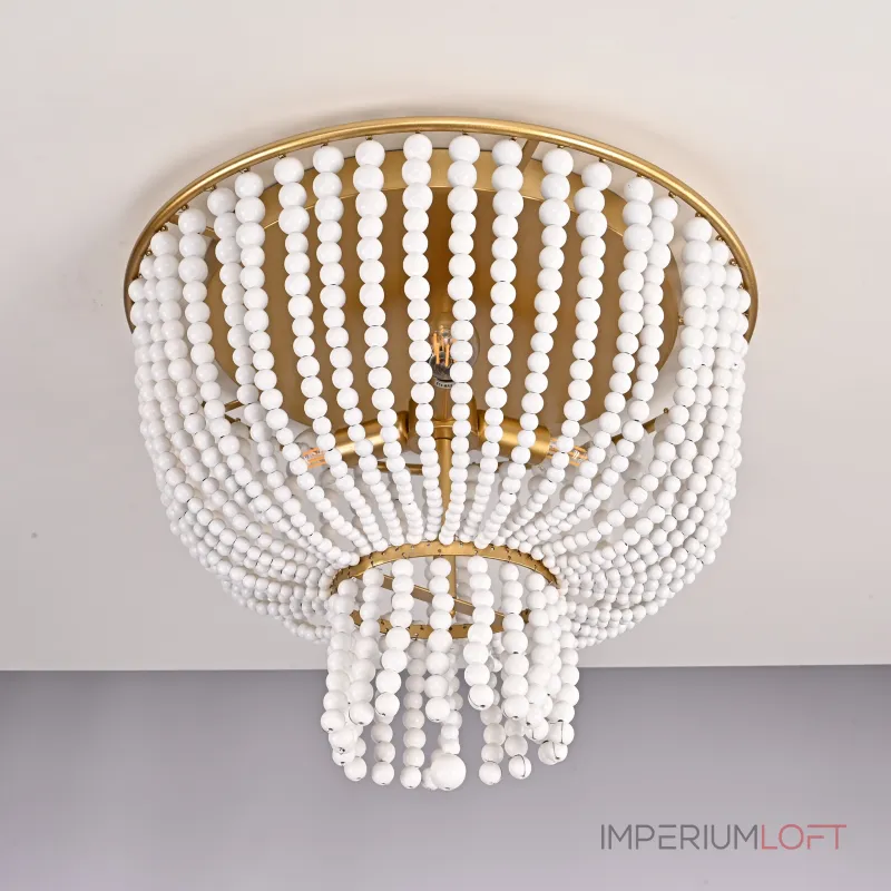 Потолочная люстра JACQUELINE CLEAR FLUSH-MOUNT brass Потолочная люстра JACQUELINE CLEAR FLUSH-MOUNT brass